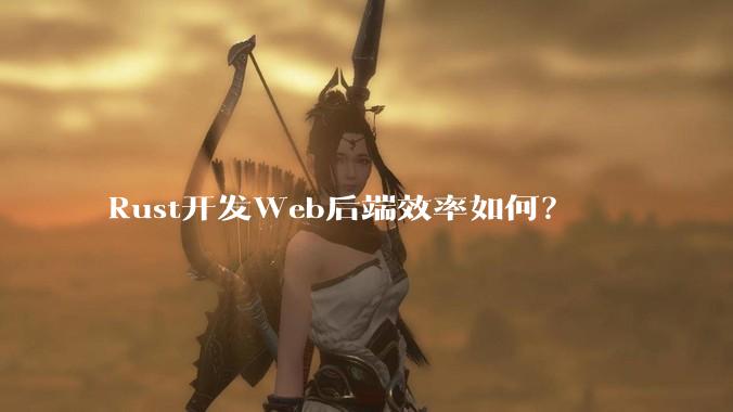 Rust开发Web后端效率如何？